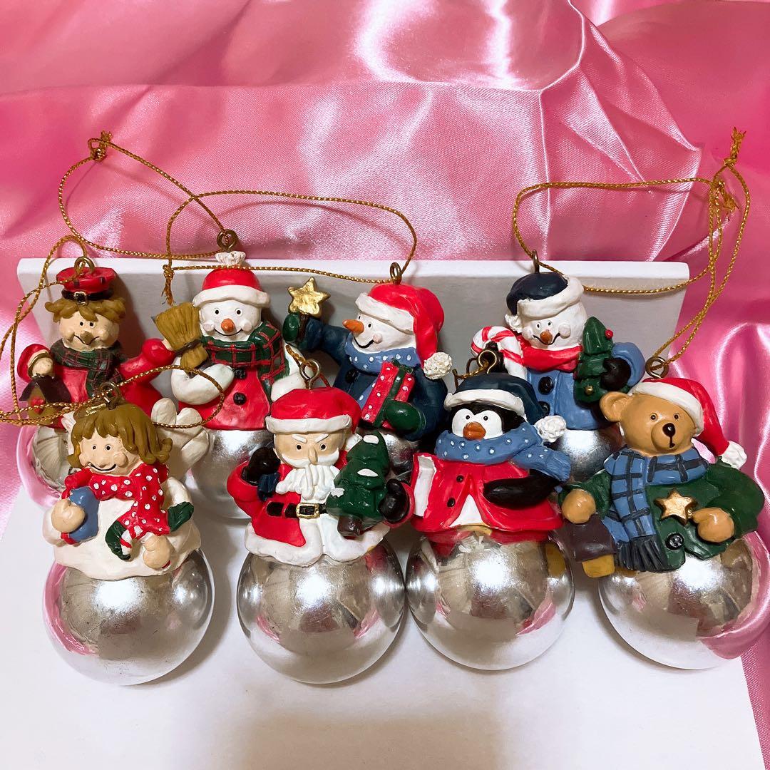 アメリカ購入❣️ヴィンテージクリスマスオーナメント❤️ペンギン サンタ 天使 くま