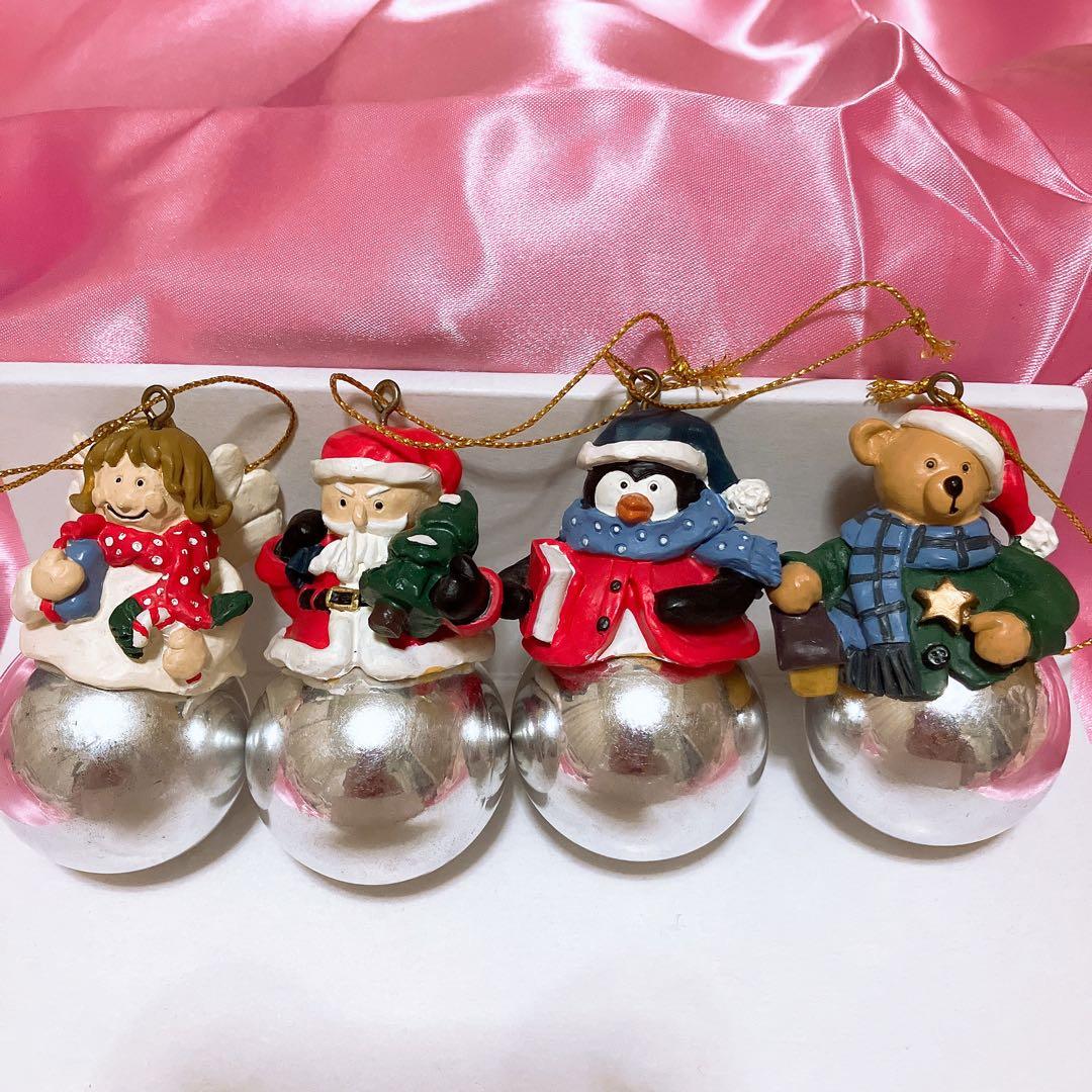 アメリカ購入❣️ヴィンテージクリスマスオーナメント❤️ペンギン サンタ 天使 くま
