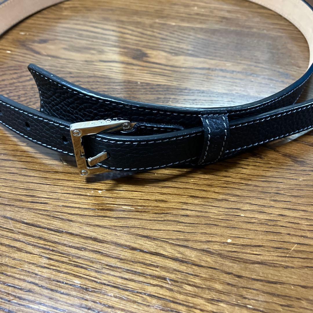 LOEWE ブラックレザーベルト