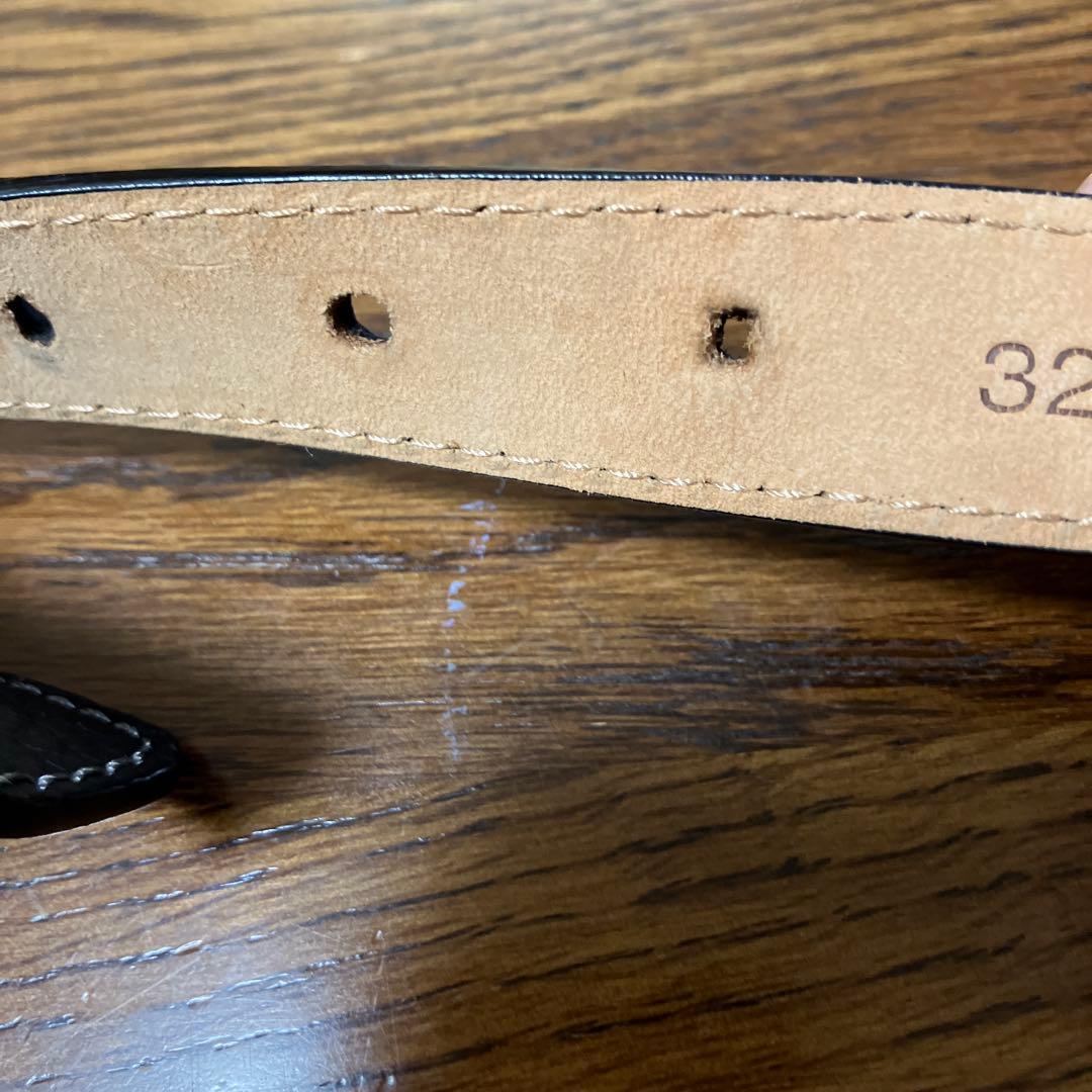 LOEWE ブラックレザーベルト