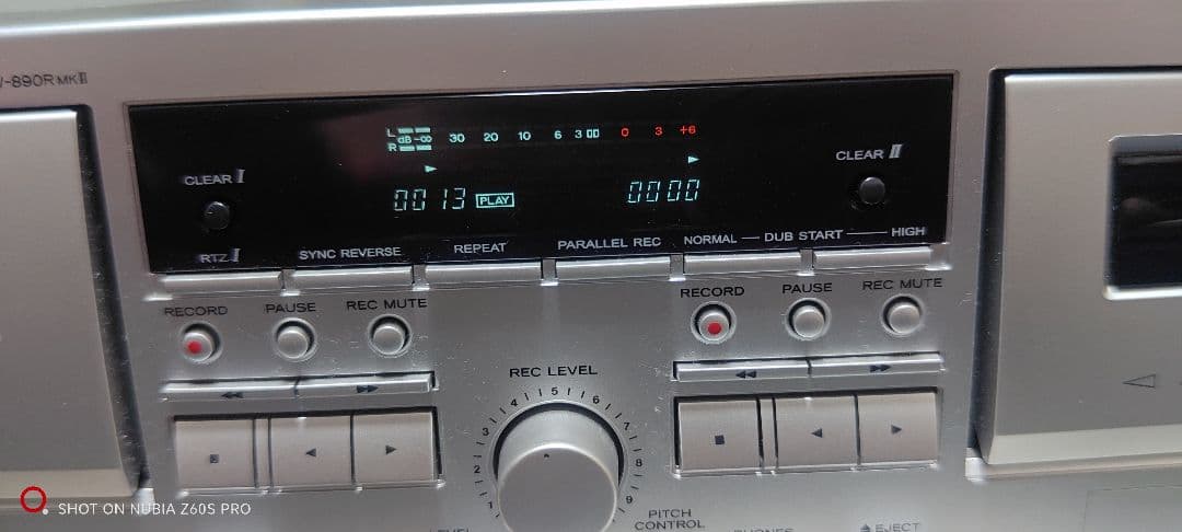 TEAC ダブルオートリバースカセットデッキ シルバー W-890RMKll-s