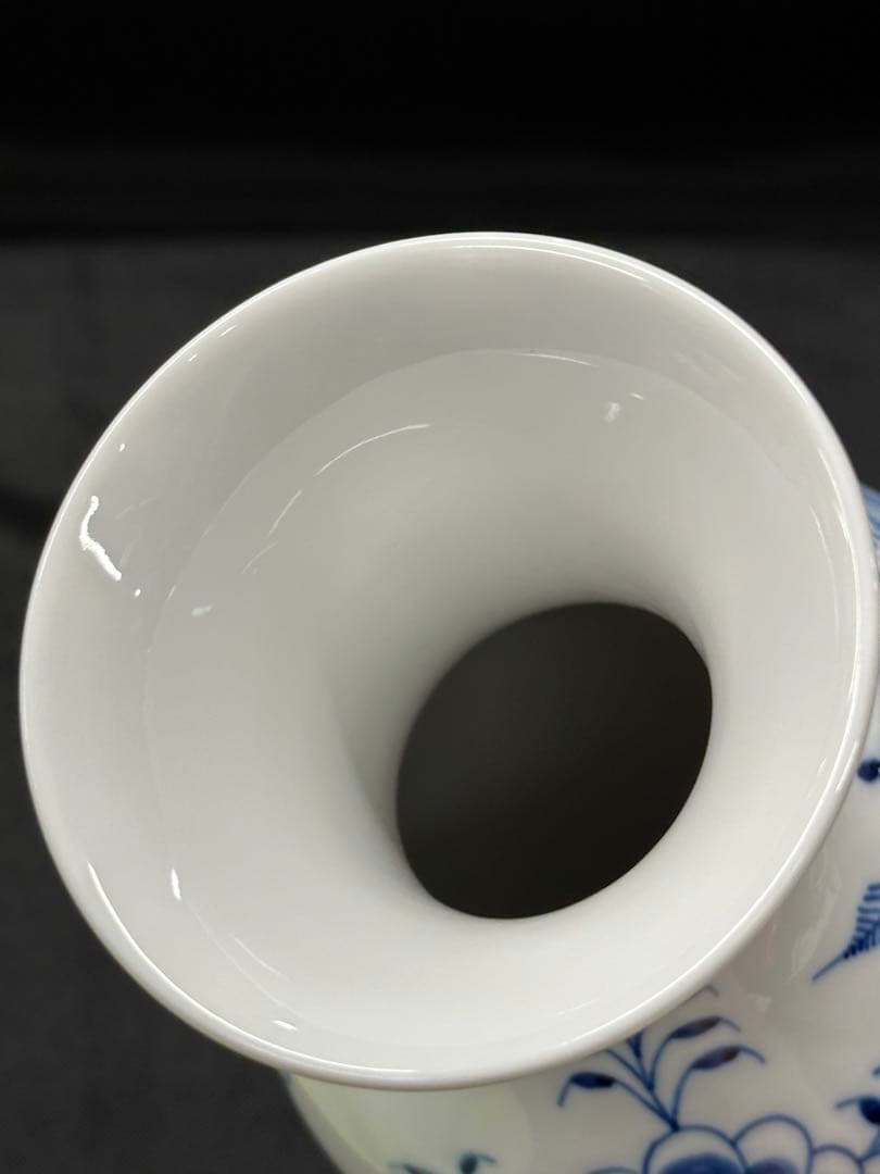 【USED美品】meissen マイセン　ブルーオニオン　花瓶　ベース