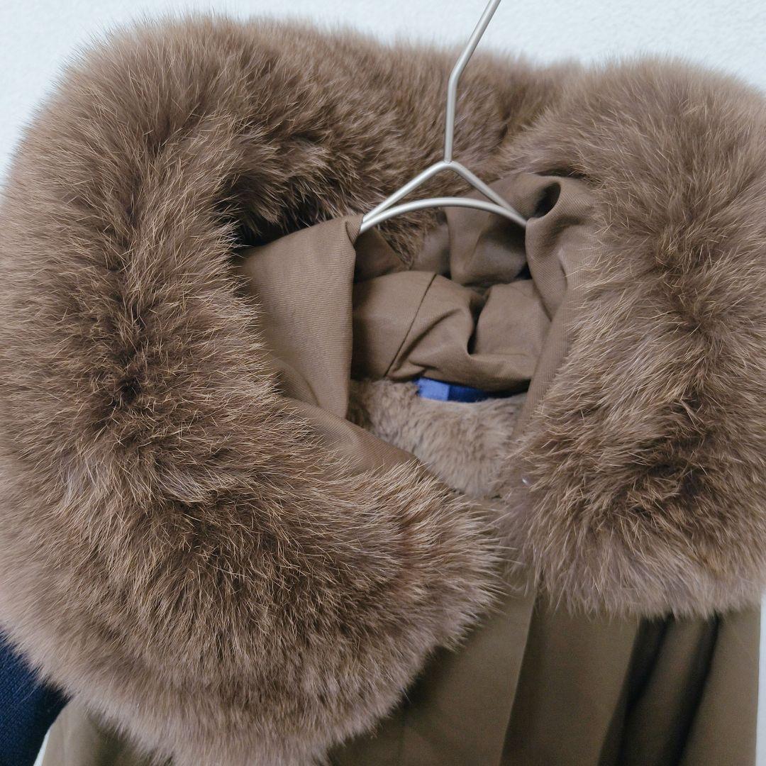 【美品】 ポリーヌ・ブロー　ラクーンファー付き モッズコート フリーサイズ