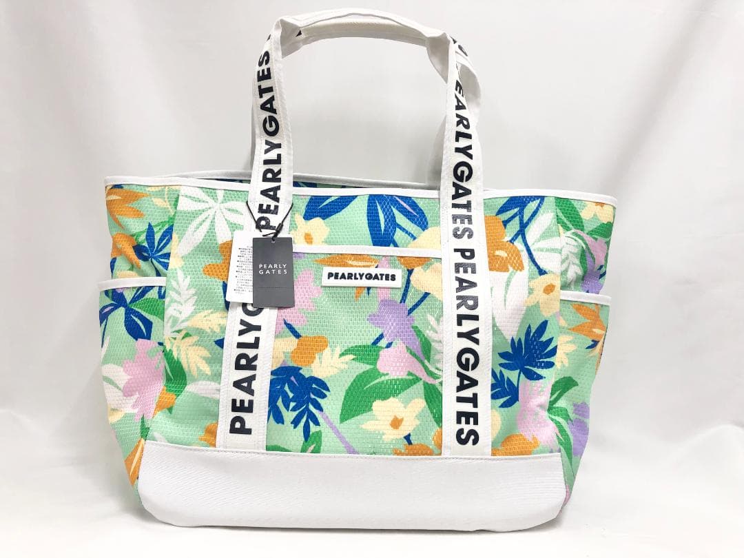 ○★新品未使用　PEARLY GATES　POPボタニカル柄　ロッカーバッグ