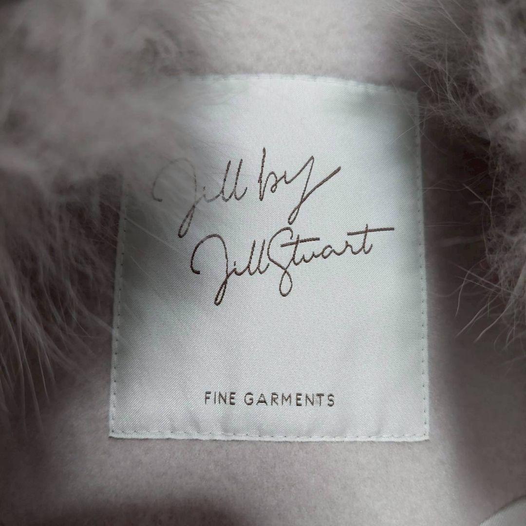 ジルバイジルスチュアート ロングコート M ピンク くすみ フォックスファー