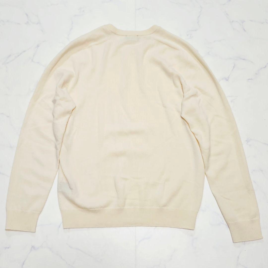 カシミヤ混☆ドルモア　長袖ニット　セーター　リブ　イタリア製　48