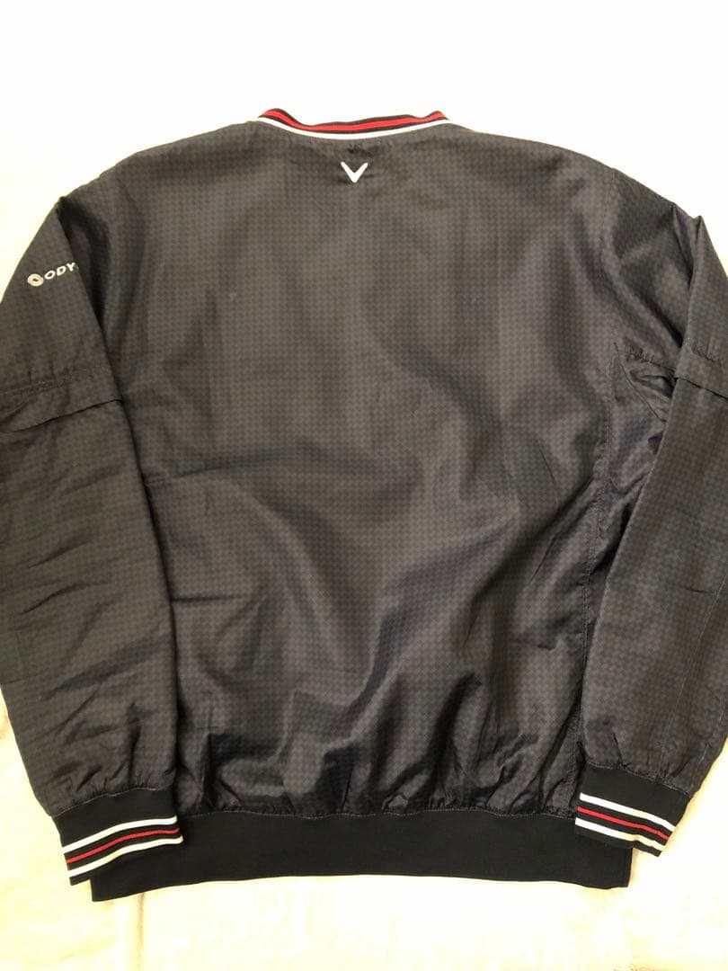 ☆プロ支給品☆美品Callaway中綿ジャケット LL 紺 2ウェイ半袖 激レア