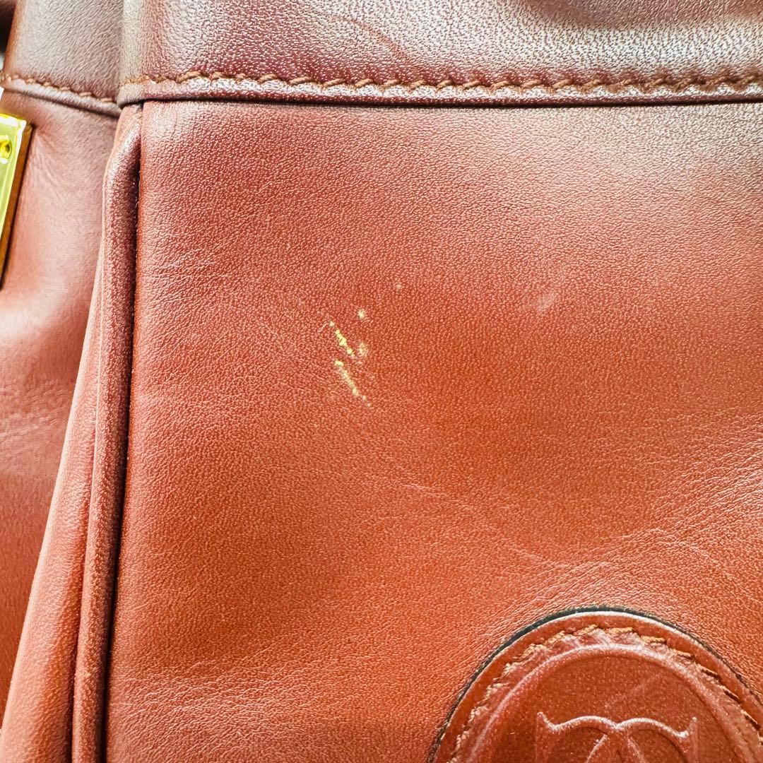 ✨Cartier✨カルティエ✨ボルドー✨レザー✨マストライン✨ヴィンテージ✨