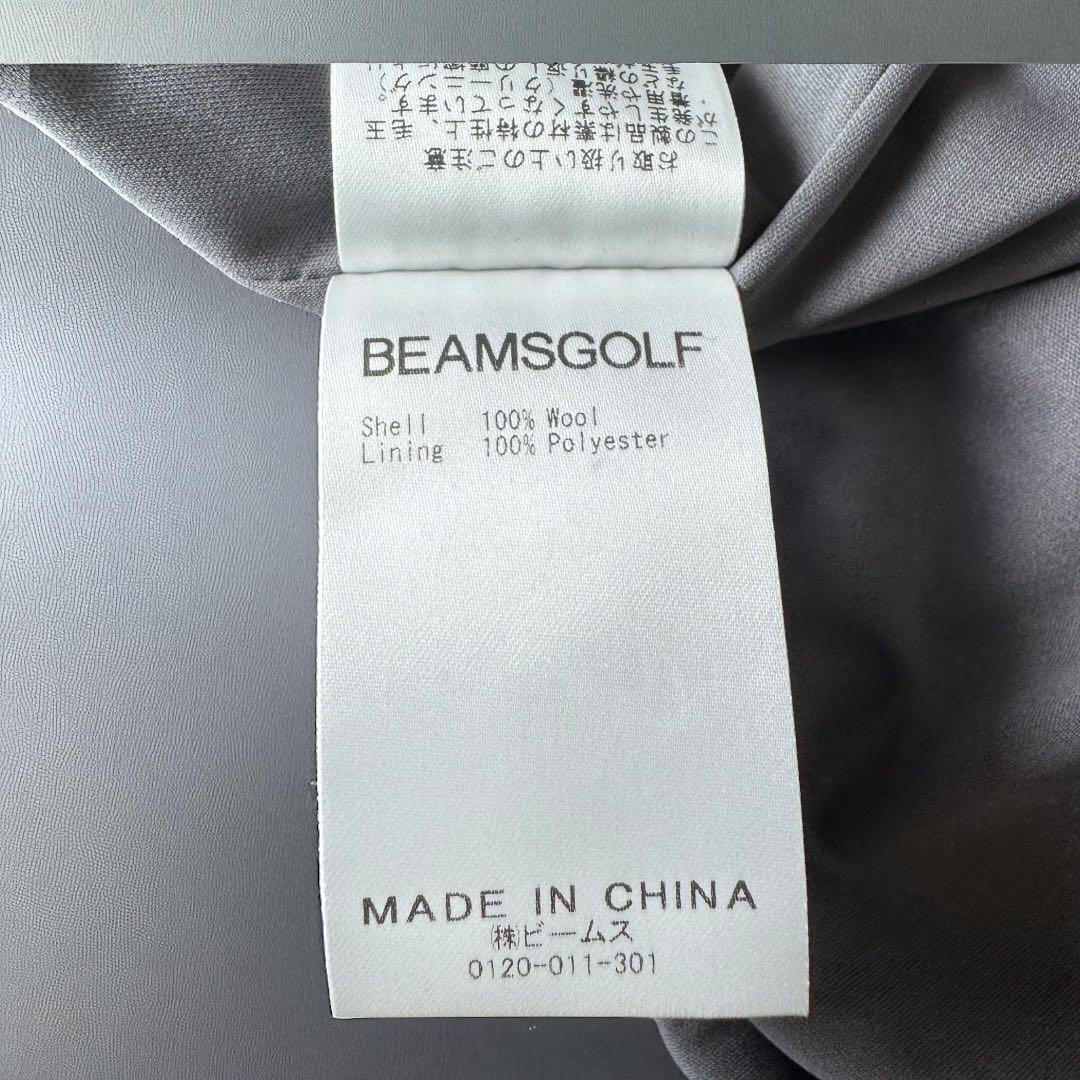 美品✨ビームスゴルフ　ストライプ　ニットブルゾン　ワッペン　刺繍　ジャケット