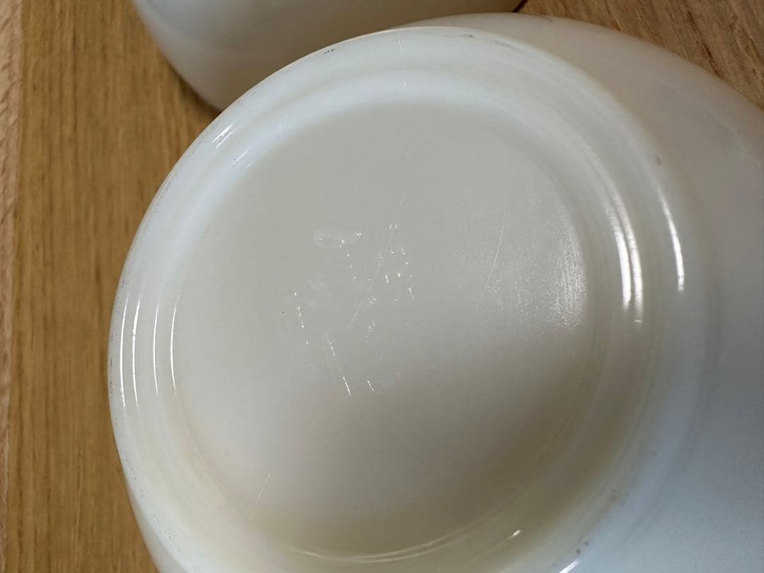 Fireking ファイヤーキング vintage ボウル 白 2点セット