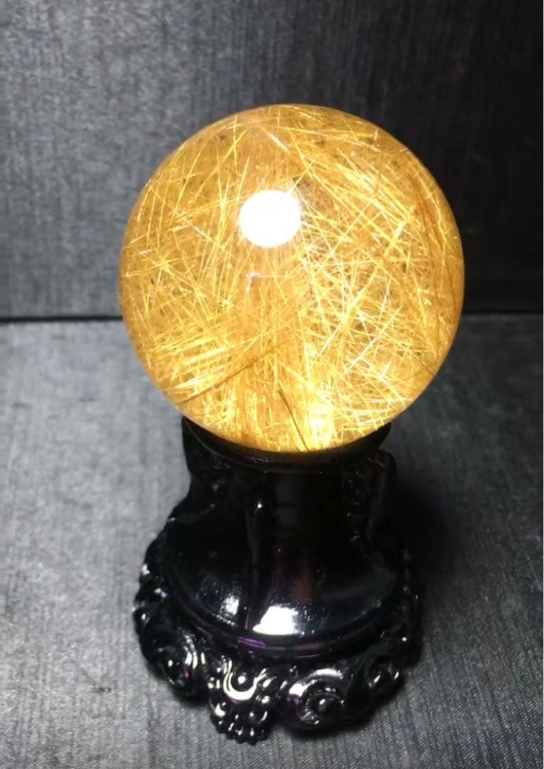 ⭐︎【極上品】タイチンクオーツ 置物 52.5mm 203g