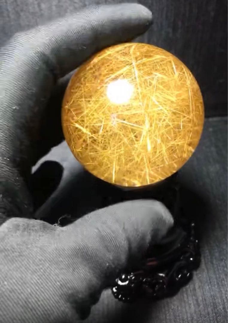 ⭐︎【極上品】タイチンクオーツ 置物 52.5mm 203g