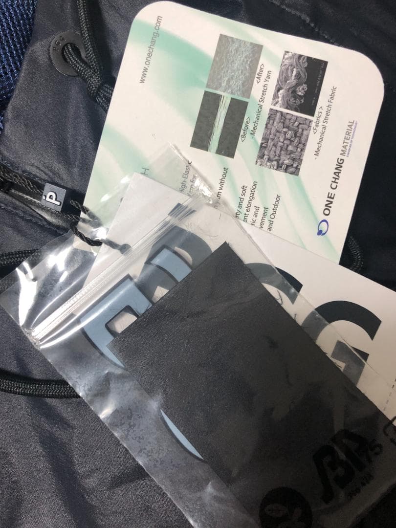 未使用 7.1万 PGG フード付きナイロンジャケット ダークネイビー