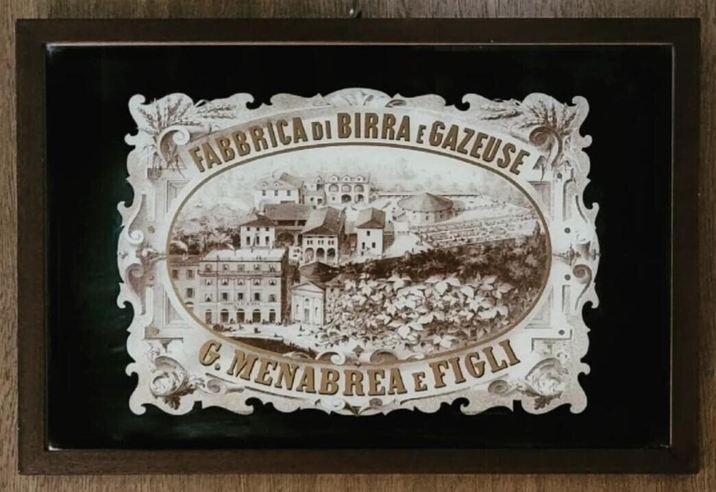 パブミラー　インテリア　Menabrea メナブレア　ビール ヴィンテージ
