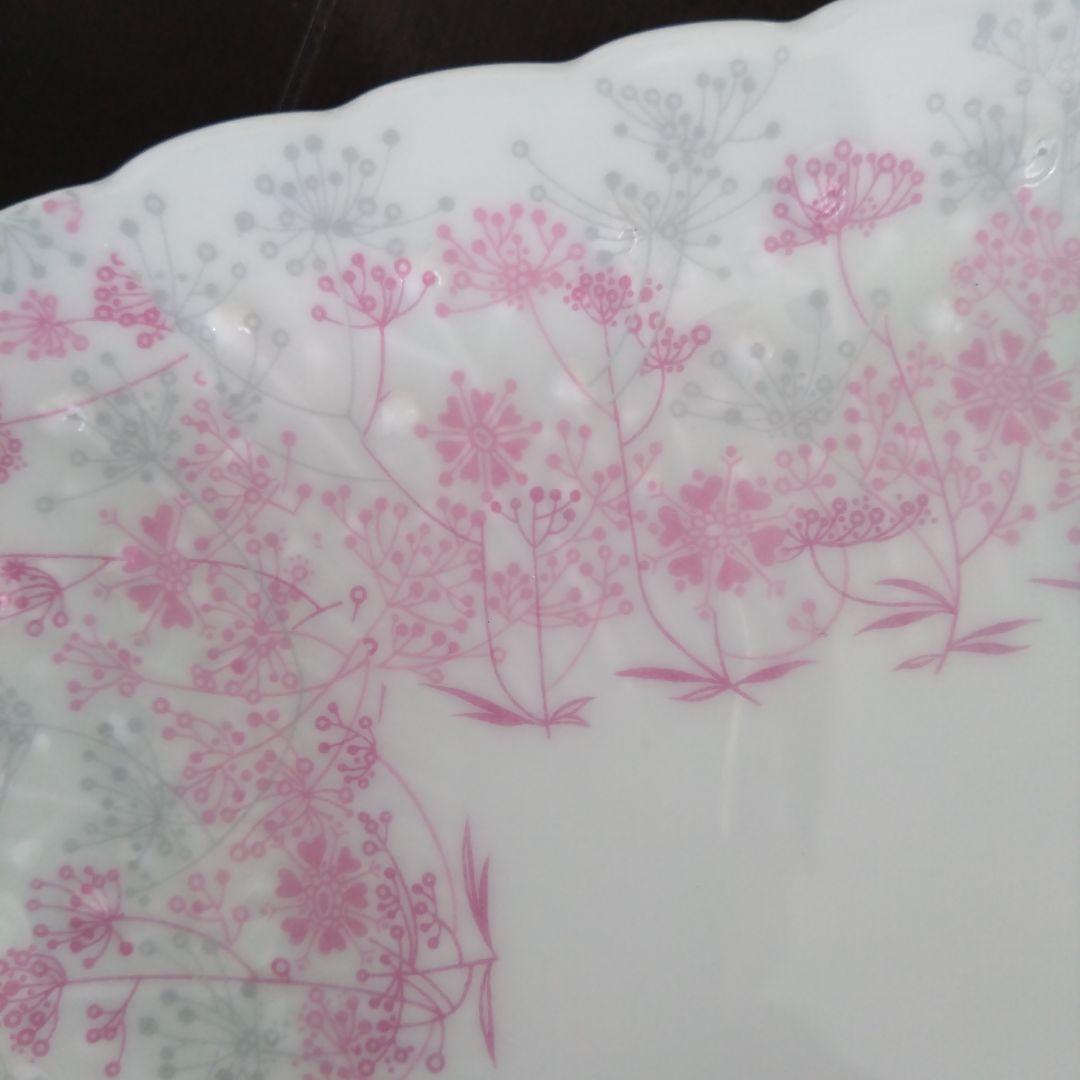 【保管品】フランス製　リモージュ★リビエラローズ★ロングプレート