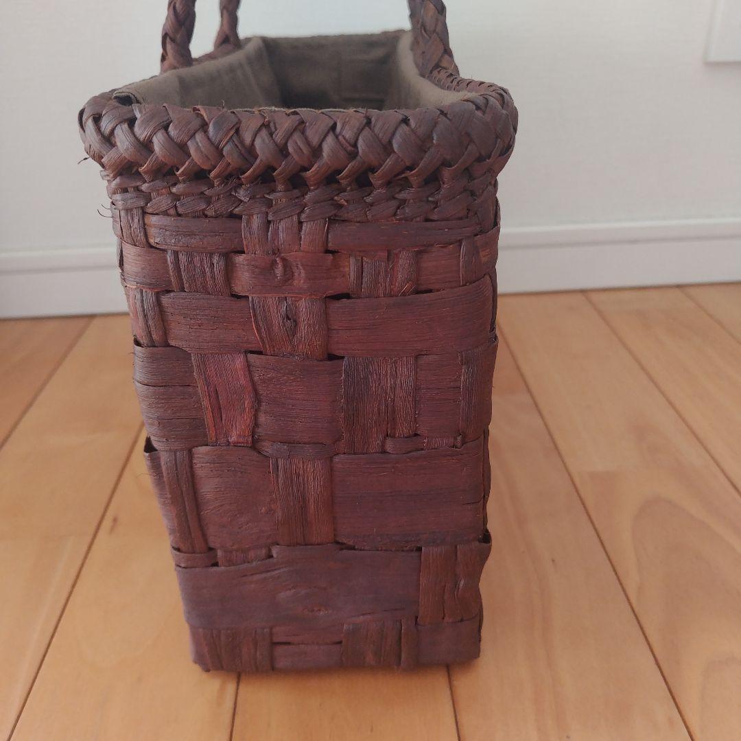 国産　山葡萄かごバッグ