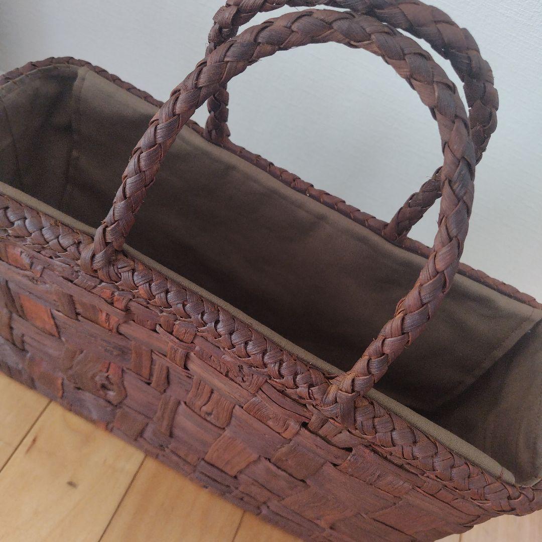 国産　山葡萄かごバッグ