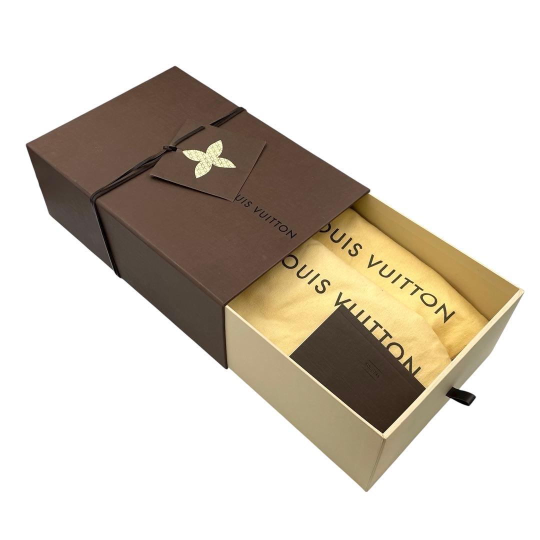 《超美品》ルイヴィトン フラット バレエシューズ パンプス リボン モノグラム