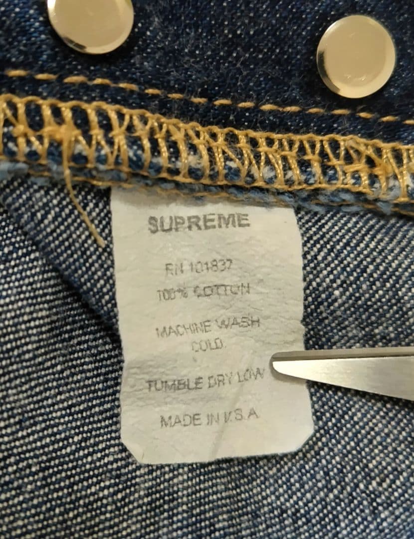 supreme 赤耳デニム USA製