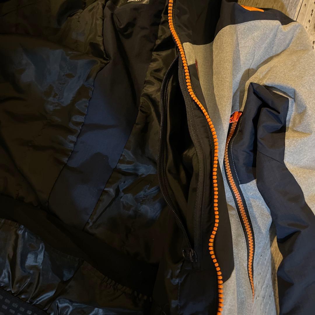 カキスポ　スキー用ウェア上下セット　サイズS ネイビー・グレー・オレンジ