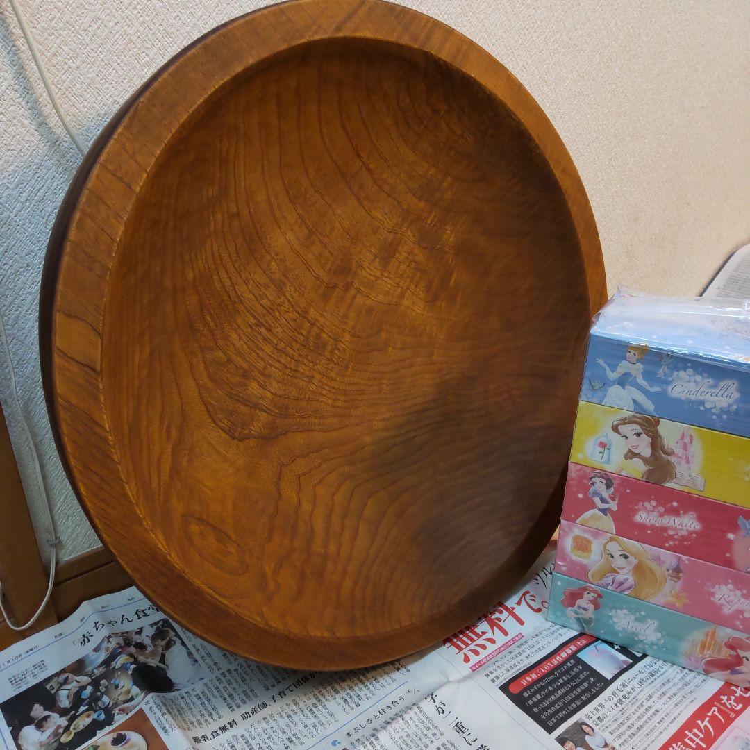 木鉢 こね鉢 51㎝ 8kg くり抜き捏ね鉢　麺 蕎麦打ち 極厚浅め 丈夫です