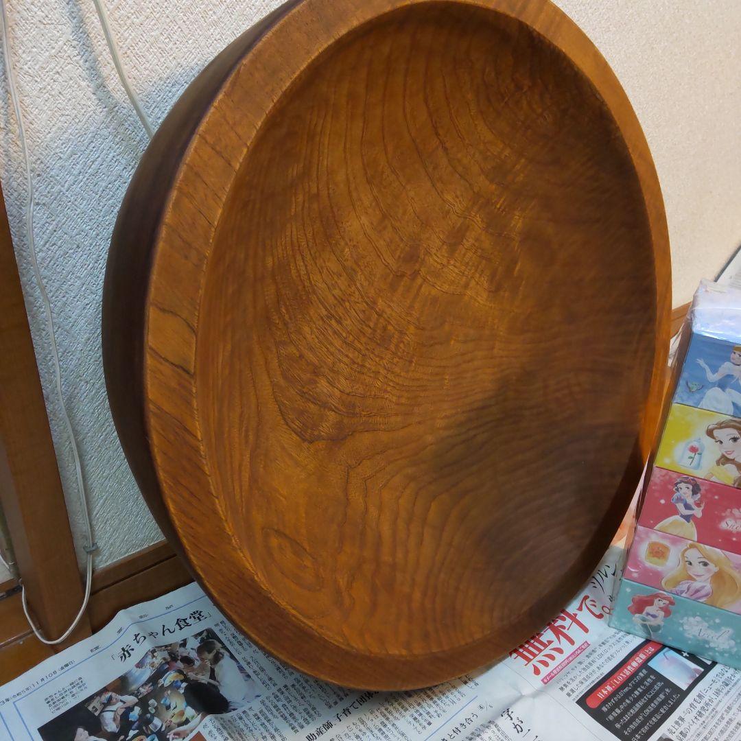 木鉢 こね鉢 51㎝ 8kg くり抜き捏ね鉢　麺 蕎麦打ち 極厚浅め 丈夫です