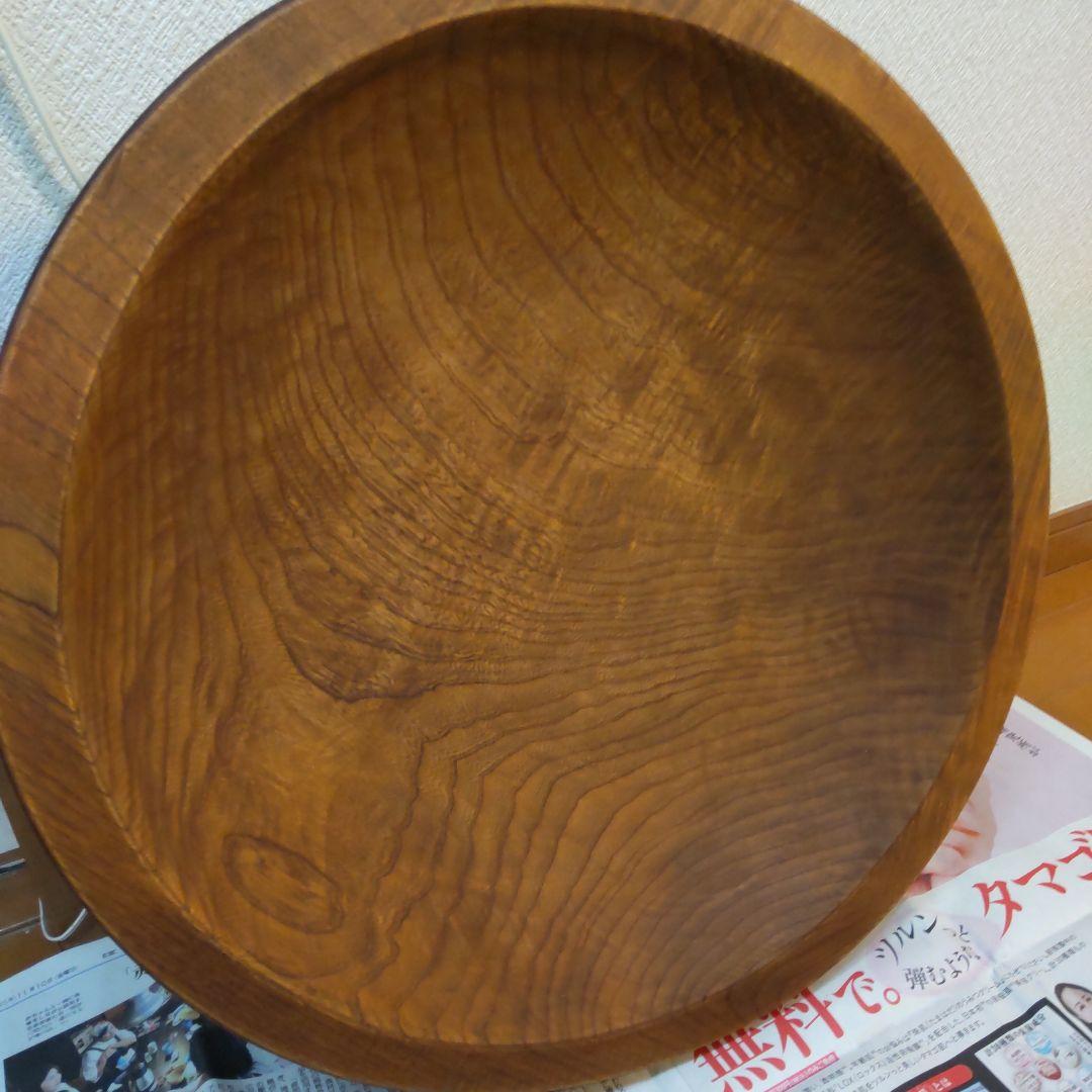 木鉢 こね鉢 51㎝ 8kg くり抜き捏ね鉢　麺 蕎麦打ち 極厚浅め 丈夫です