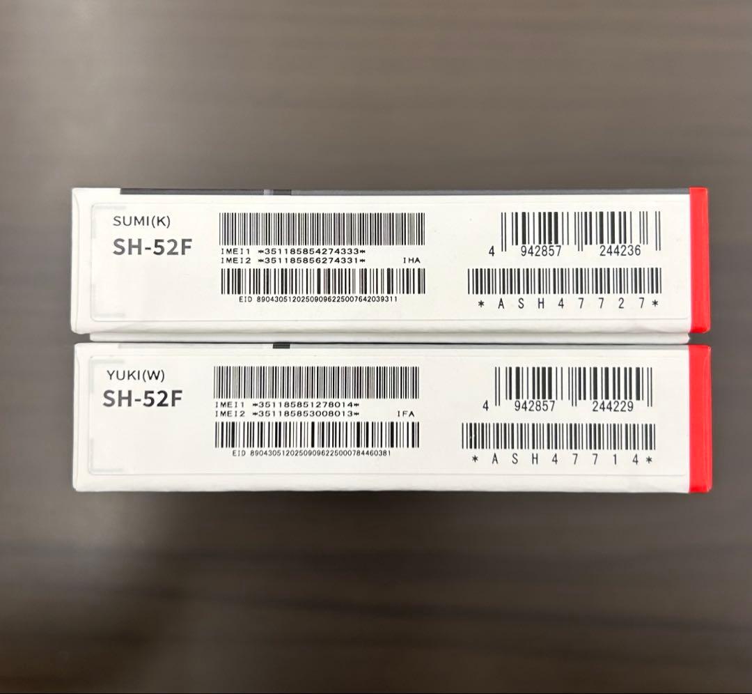 値下げ　AQUOS wish 5 SH-52F ブラック ホワイト 2色セット