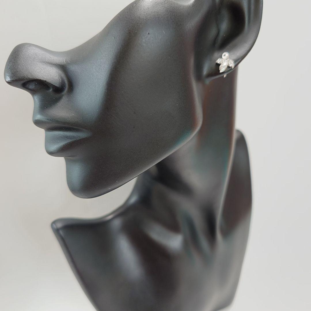 【美品】 ティファニー オリーブ リーフ ダイヤ ピアス 6065