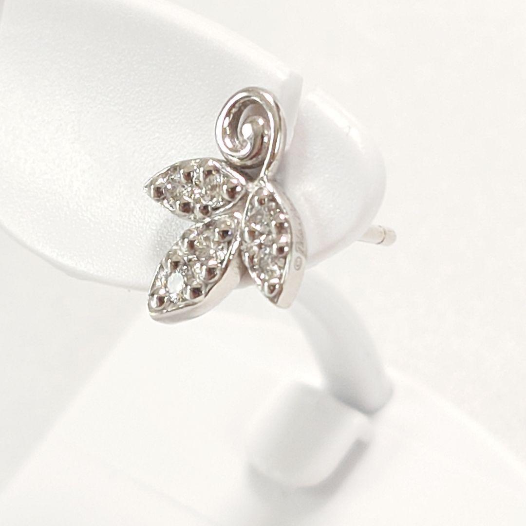 【美品】 ティファニー オリーブ リーフ ダイヤ ピアス 6065