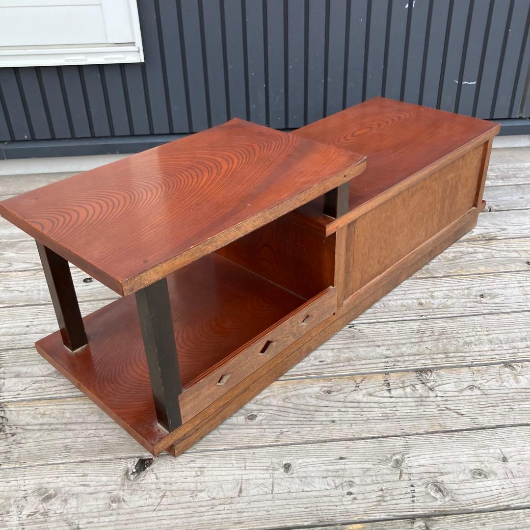 昭和レトロ 木製 階段箪笥 飾り棚 茶箪笥 サイドボード 古家具 ビンテージ