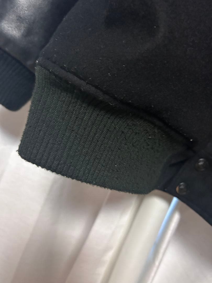 FIRST DOWN スタジャン ブラック