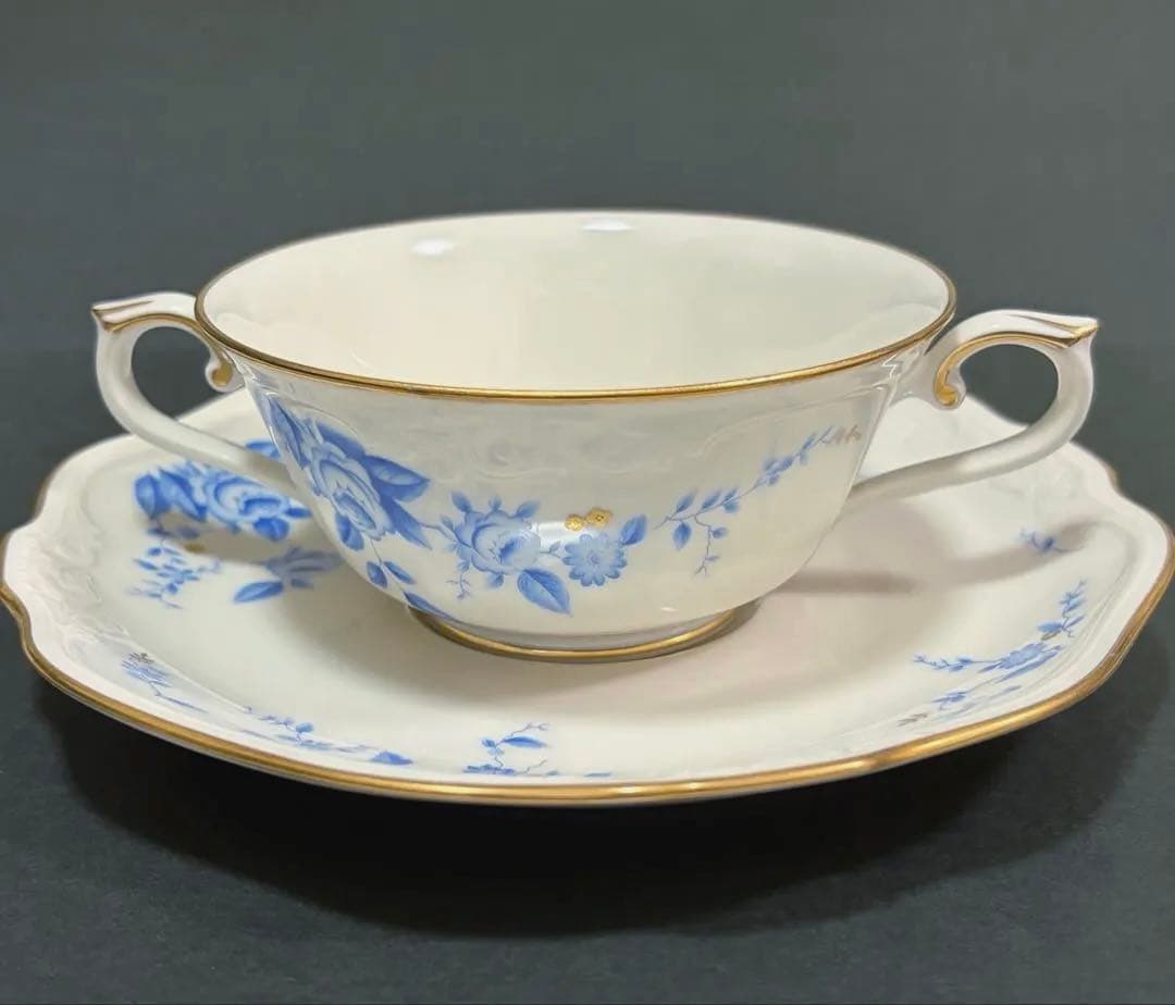 Noritake ivory china スープ カップ＆ソーサー 7客 皿5枚