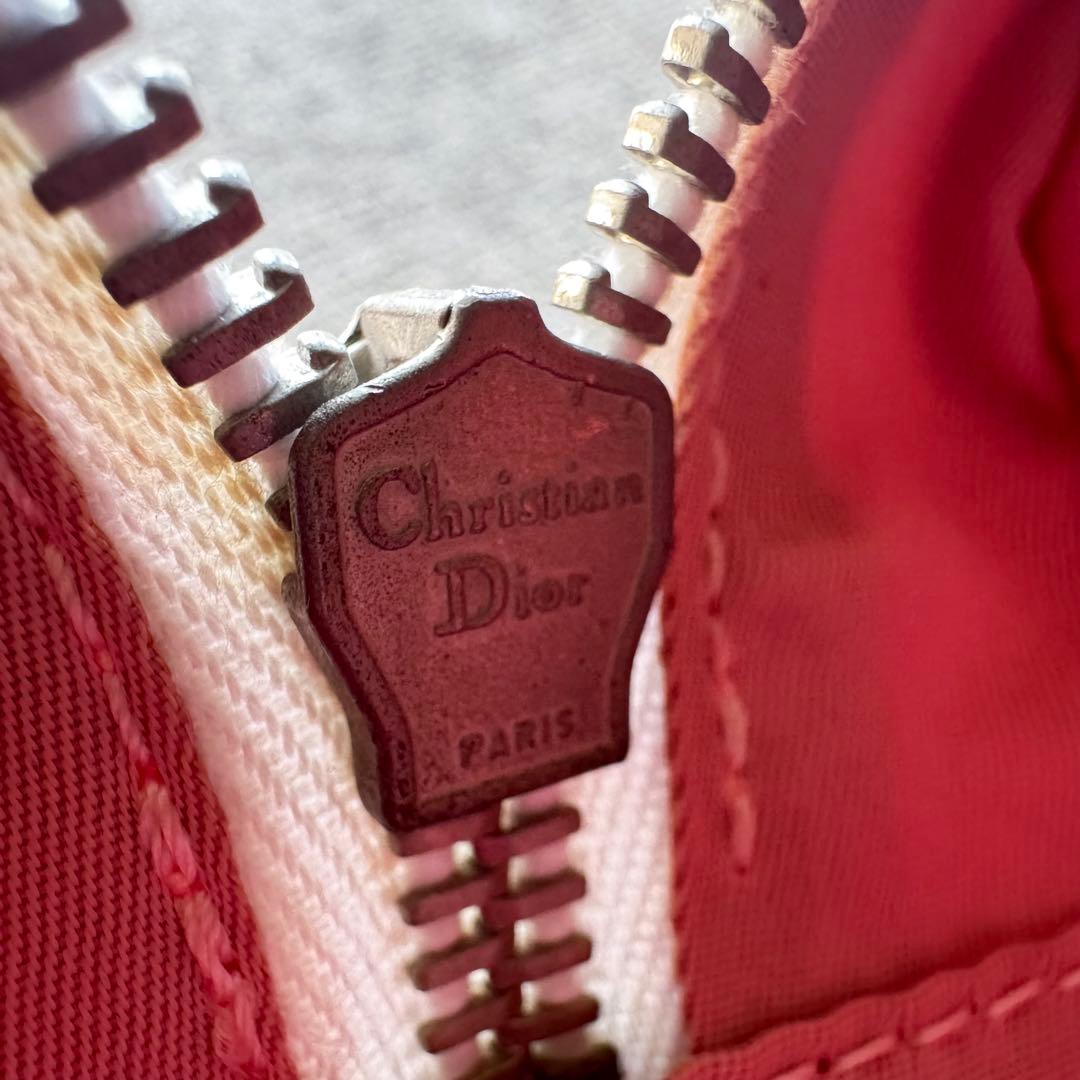 クリスチャンディオール　トロッター　ショルダーバッグ ピンク　フラワー