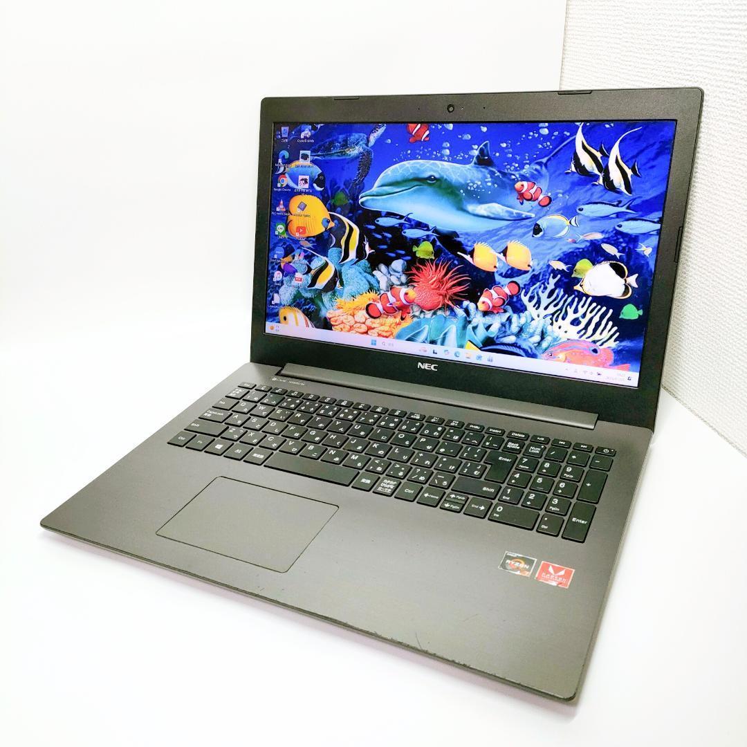 Ryzen7✨️Windows11/SSD/カメラ付き黒ノートパソコン/NEC