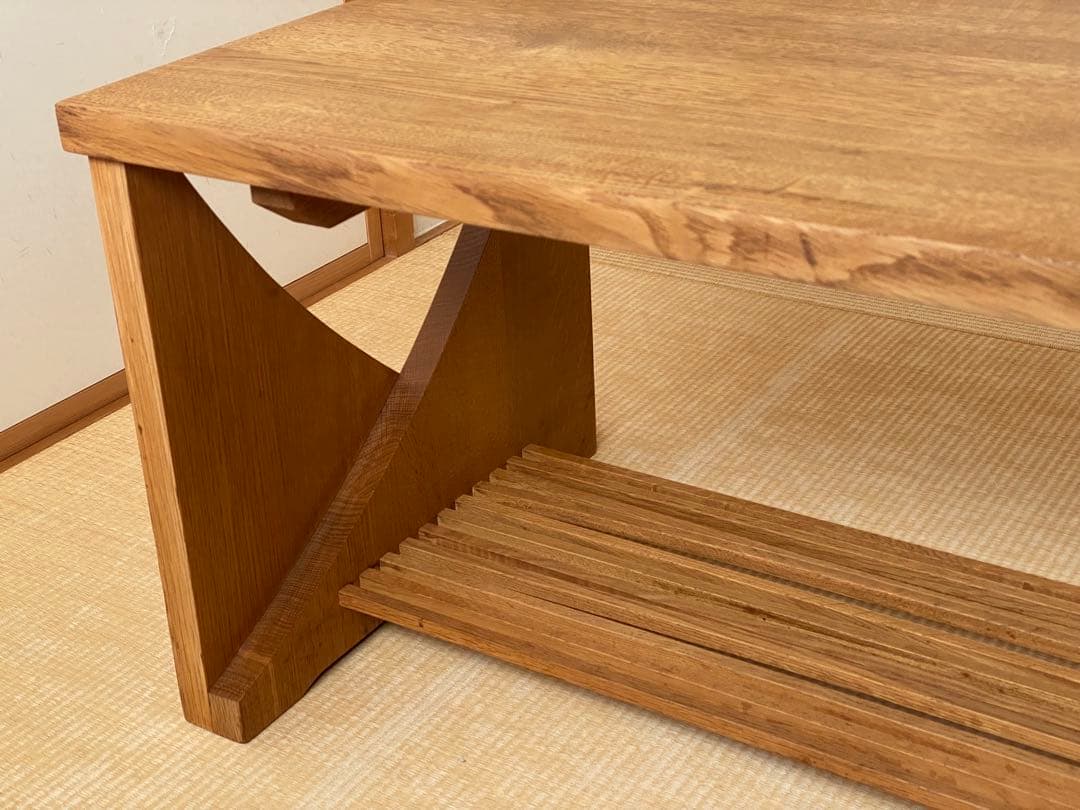 美品　HIDA　飛騨産業 無垢材ローテーブル