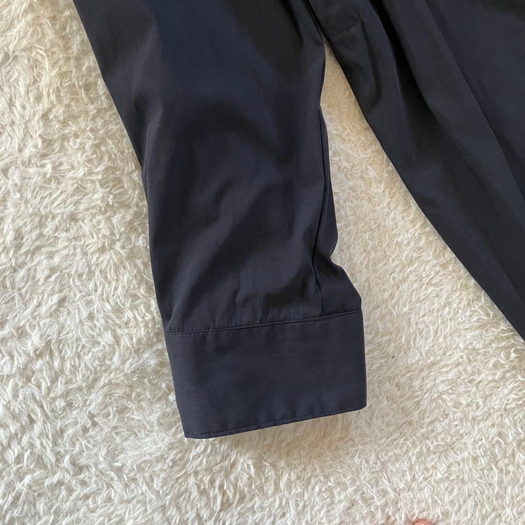 meagratia バックプリント オーバーサイズ フード モッズコート 黒 2