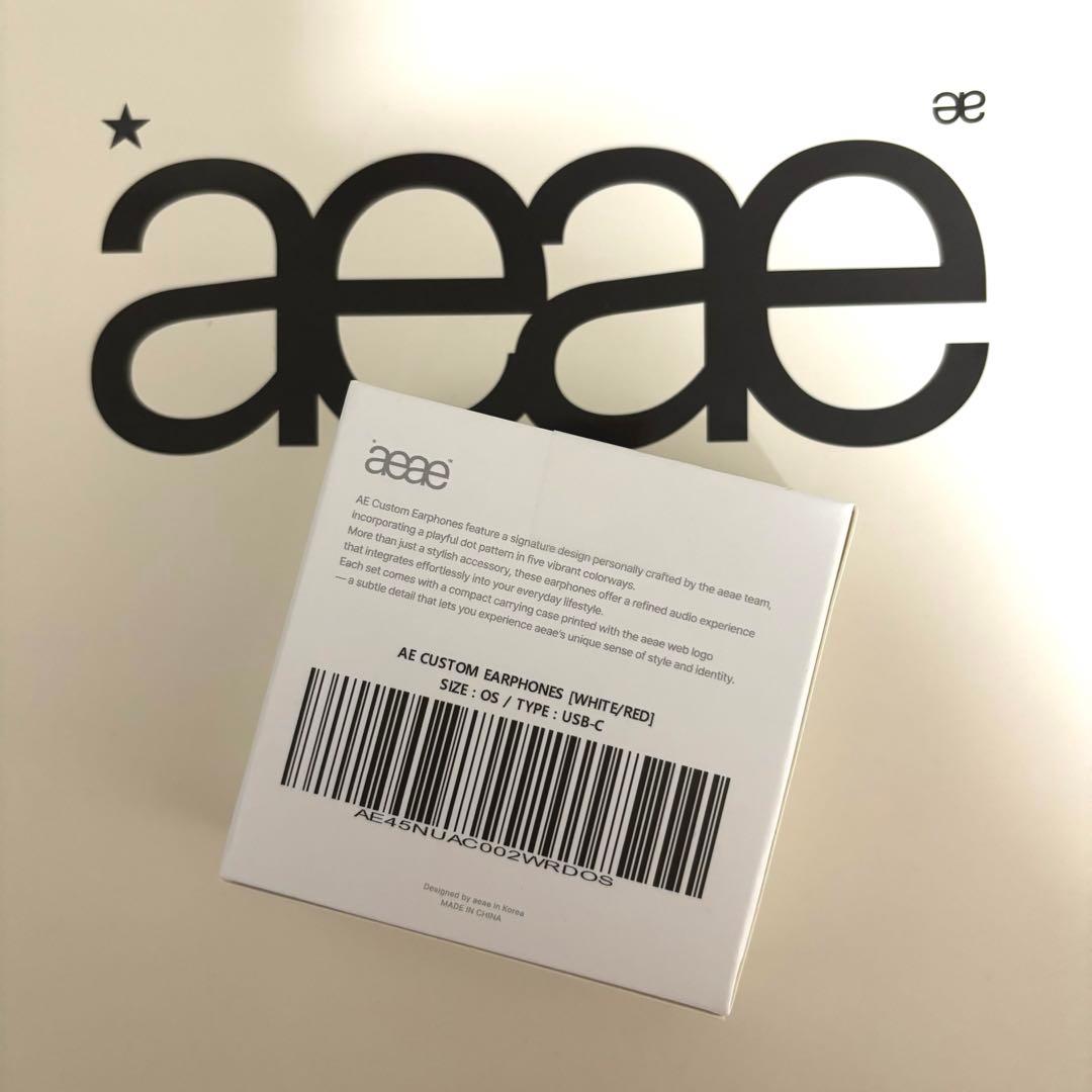 aeae イヤホン ドット柄　韓国限定