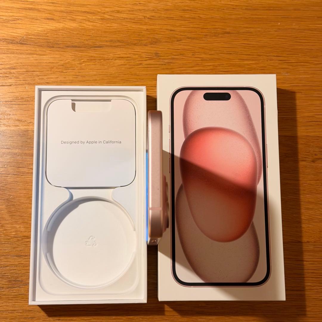 【美品】Apple iPhone 15 ピンク 本体 128GB
