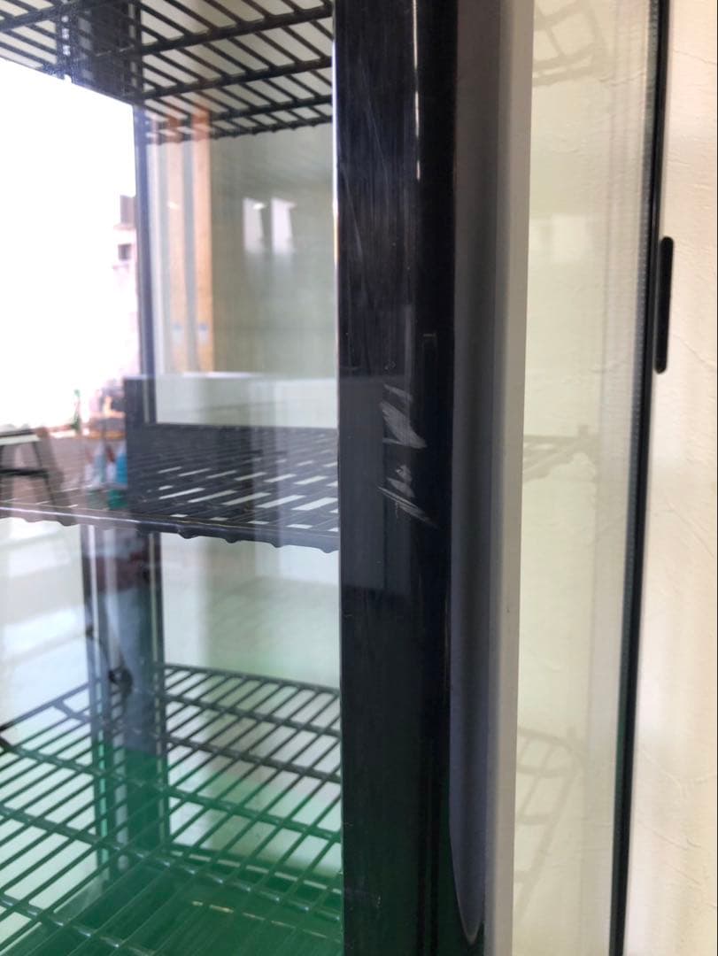 ☆地域限定送料無料☆工場整備品☆Hijiru 冷蔵ショーケース 黒 4面ガラス