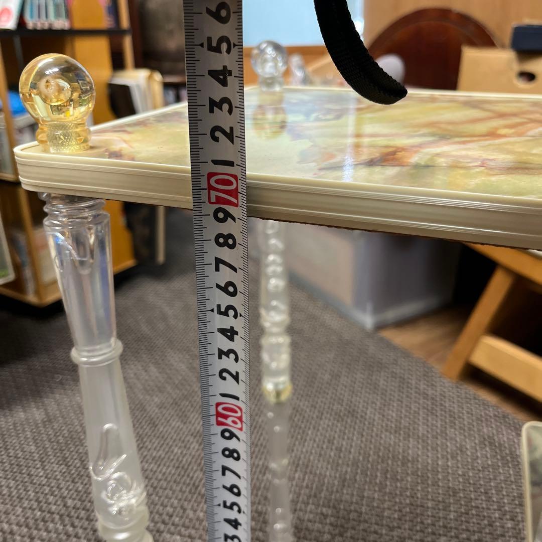 昭和レトロ　大理石柄　ヴィンテージラック　3段棚 多用途に♪