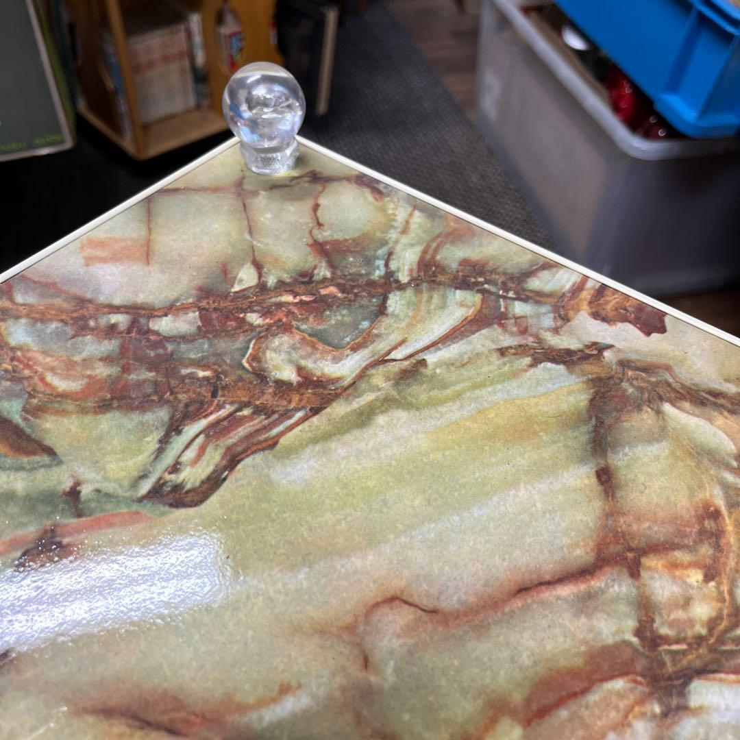 昭和レトロ　大理石柄　ヴィンテージラック　3段棚 多用途に♪