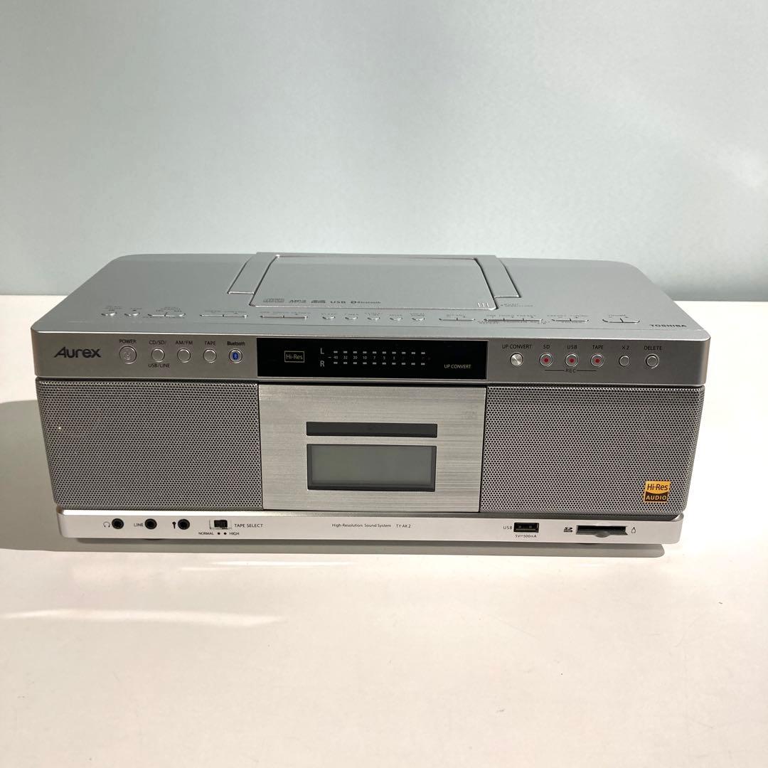 TOSHIBA Aurex TY-AK2 ハイレゾ対応SD/テープ/CDラジカセ