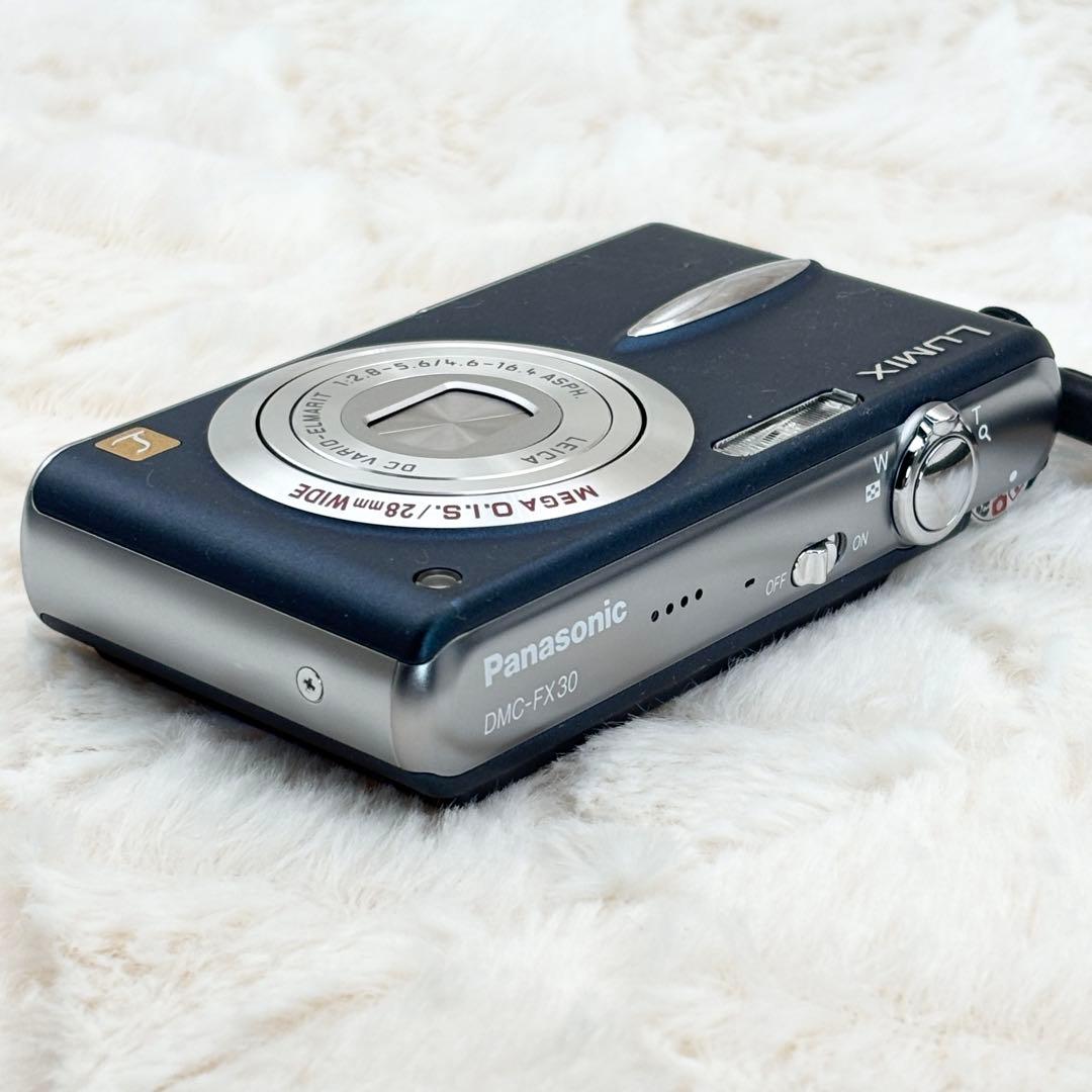動作良好 付属品多数 Panasonic LUMIX DMC-FX30 ブルー