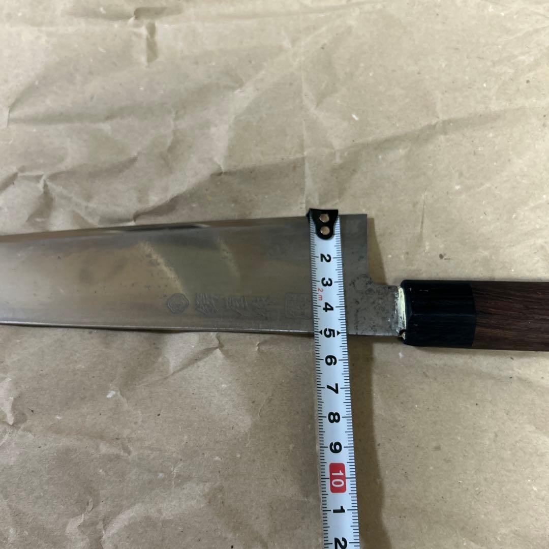 鍔屋 和牛刀　24cm 黒檀柄