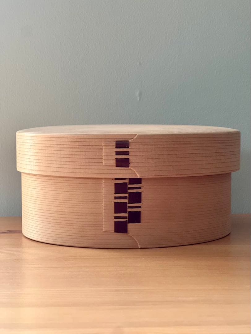 未使用　栗久 おひつ　2合　二合　大館　曲げわっぱ　秋田杉　柴田慶信