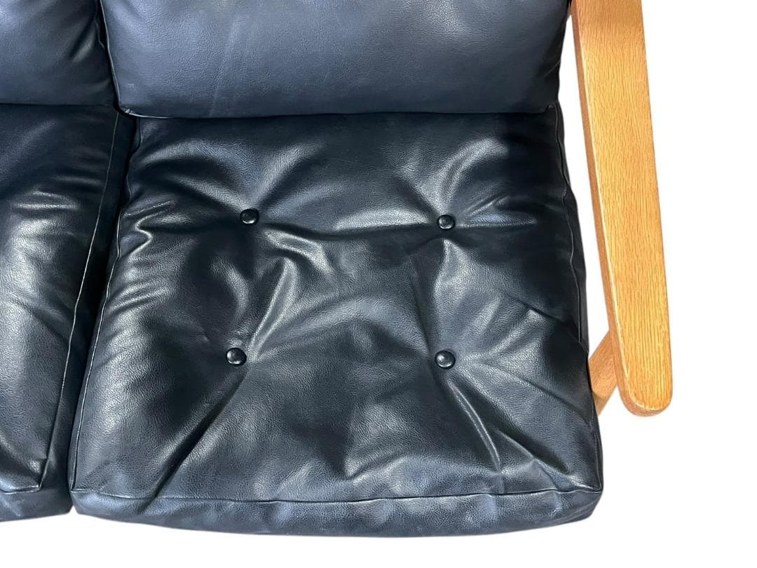 ◇マルニ60 maruni60 オーク フレームチェア 肘掛け有　2掛けソファ