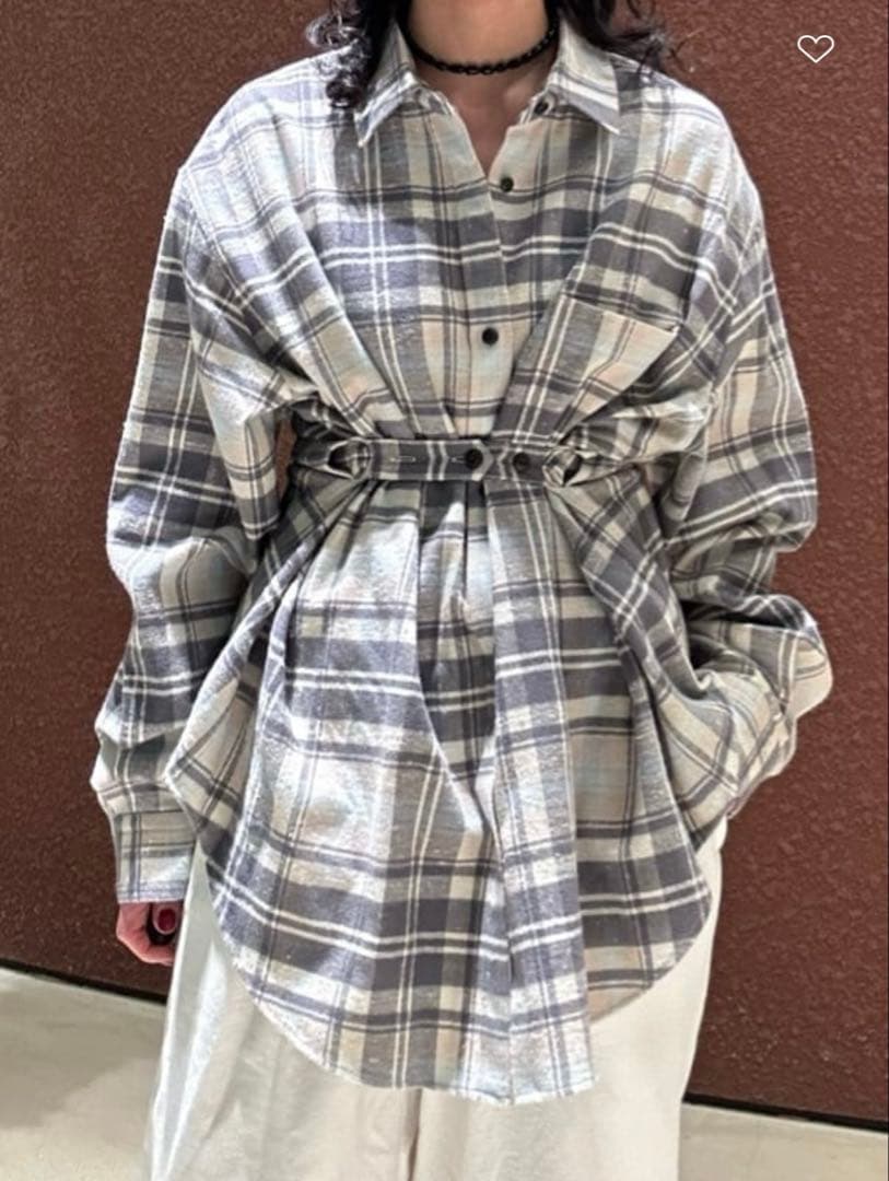 長袖チェックシャツ サイズ6