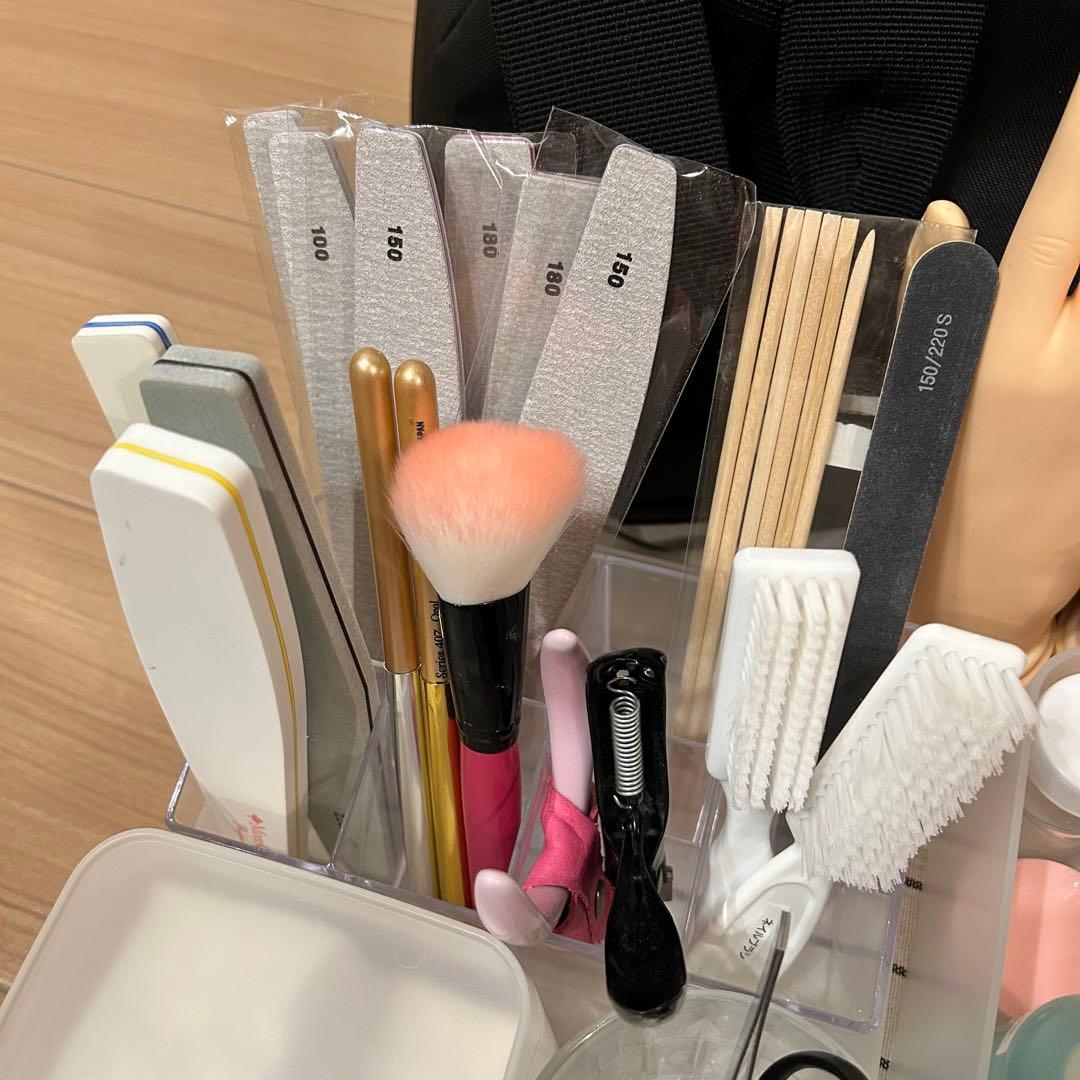 ネイリスト検定道具 バッグ付き まとめ売り