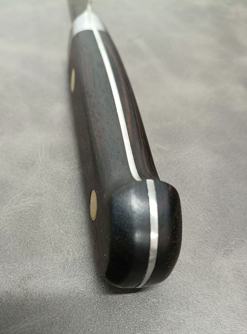 【希少】縞黒檀柄 MISONO ミソノ スウェーデン鋼 骨スキ角 包丁